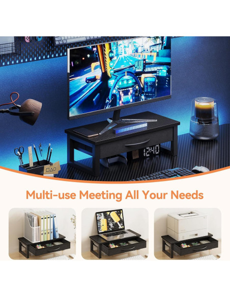 Soporte para Monitor HEWORLIF con Cajón de Almacenamiento 39.9x22.1cm