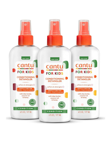 Acondicionador Desenredante Cantu para Niños 177 ml x3 Sin Sulfatos