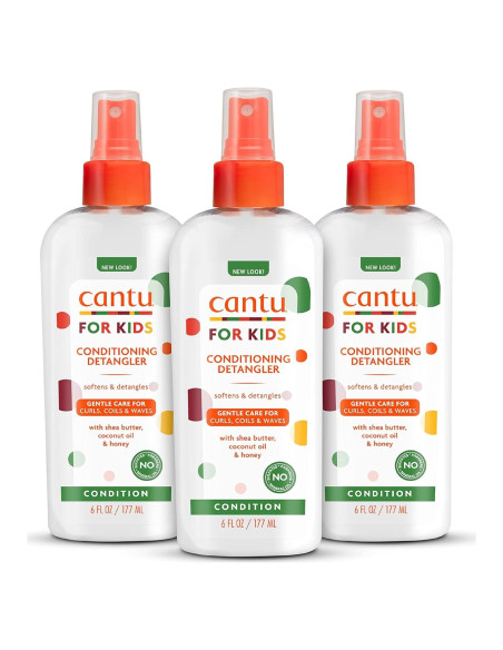 Acondicionador Desenredante Cantu para Niños 177 ml x3 Sin Sulfatos