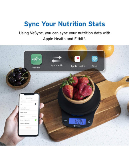Balanza de Cocina Digital Etekcity ESN90 - Bluetooth, 5000 g