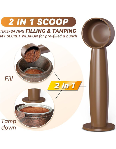 Kit de Recarga Reutilizable de Cápsulas Nespresso Vertuo - 100 Tapas Kit de Recarga Reutilizable de Cápsulas Nespresso Vertuo - 100 Tapas