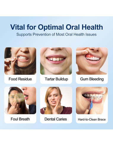 Irrigador Oral Inalámbrico MOCEL 300ML 5 Modos Pantalla LED