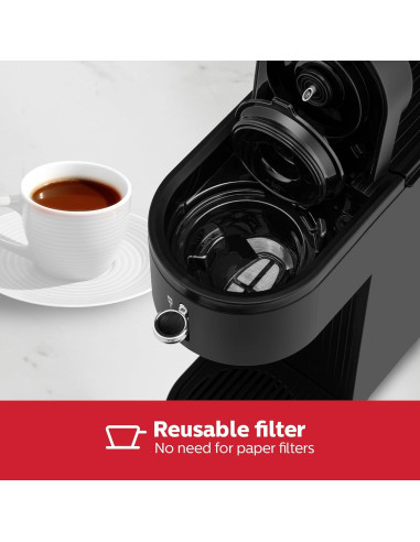 Cafetera de Una Sola Taza Holstein Housewares 2-en-1 420ml