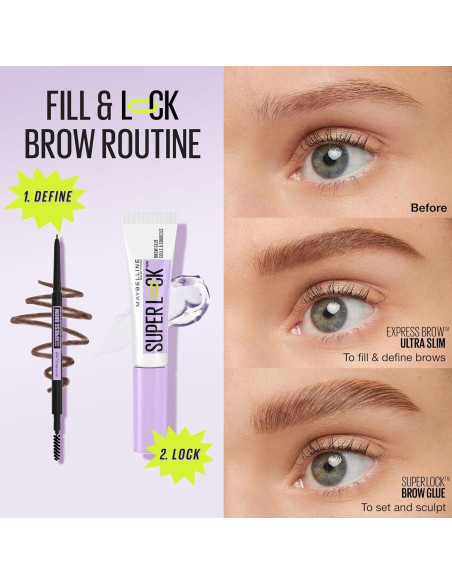 Gel para Cejas Maybelline Super Lock 6.8 ml Transparente