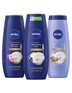 Conjunto Gel de Ducha NIVEA Nutritivo 591 ml - 3 Botellas