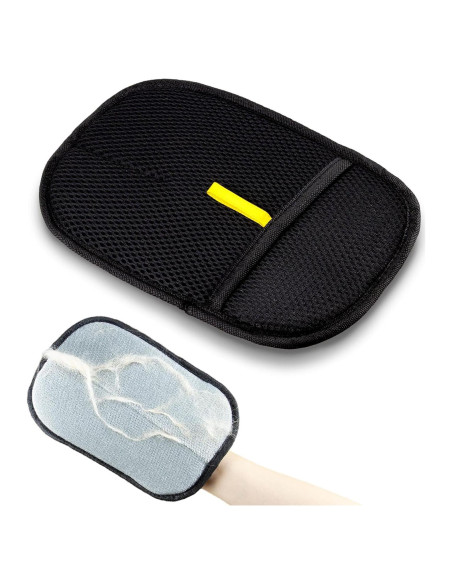 Guante Electroestático para Eliminar Pelo de Mascotas POUPUA - Negro