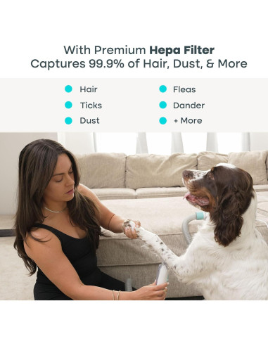 Kit de Aspiradora Uproot Clean 7 en 1 para Aseo de Mascotas