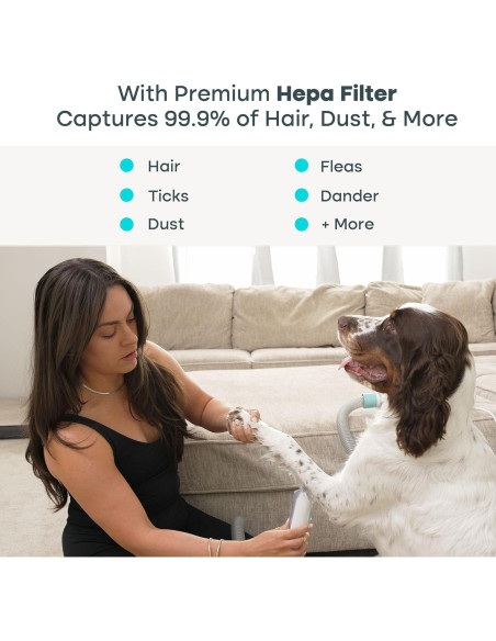 Kit de Aspiradora Uproot Clean 7 en 1 para Aseo de Mascotas