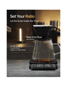 Balanza de Café Digital Maestri House S3 3kg/0.1g Negra 2