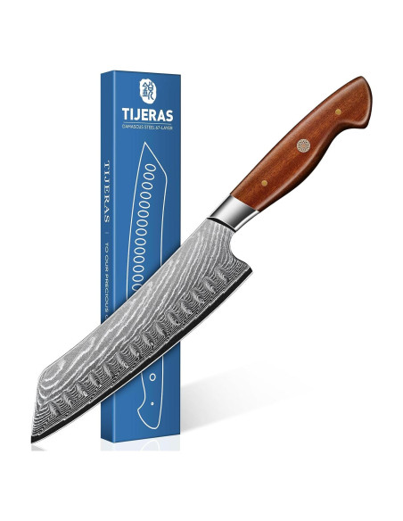 Cuchillo de Chef Japonés TIJERAS 17.78 cm Acero Damasco