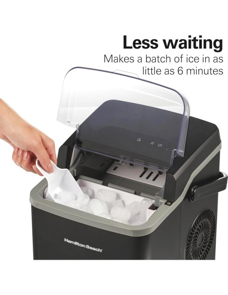 Máquina de Hielo Hamilton Beach 86151, 11.79 Kg/día, 2 Tamaños