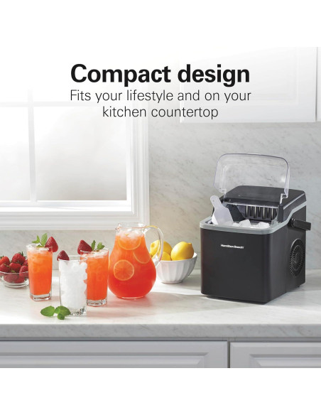 Máquina de Hielo Hamilton Beach 86151, 11.79 Kg/día, 2 Tamaños