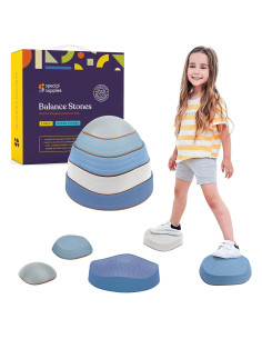 Piedras de Paso Suministros Especiales 5 Bloques Equilibrio Niños