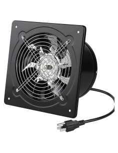 Ventilador de Escape Aydomer 40W 6" Pared Negro Eficiente