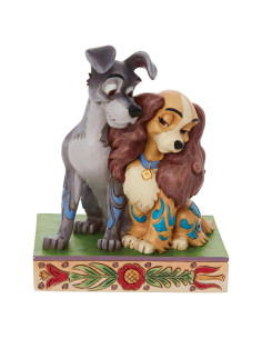 Figurita Enesco Disney Traditions Jim Shore Dama y Vagabundo 11.43 cm