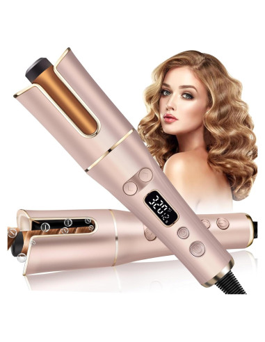 Rizador Automático EIHOO 1" (2.54 cm) Rosa Claro 4 Temperaturas