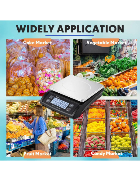 Escala de Cocina Digital Tellegloww 30kg Pantalla LCD Negra