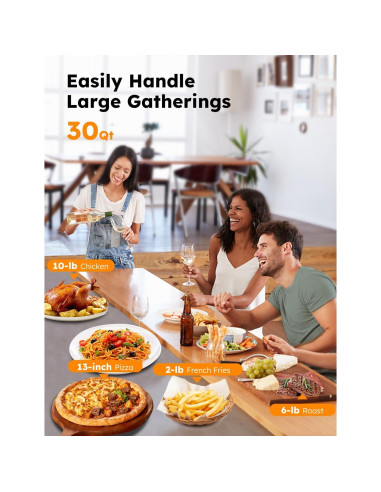 Horno Tostador Inteligente Nuwave Bravo Pro XL 30QT Acero Inoxidable