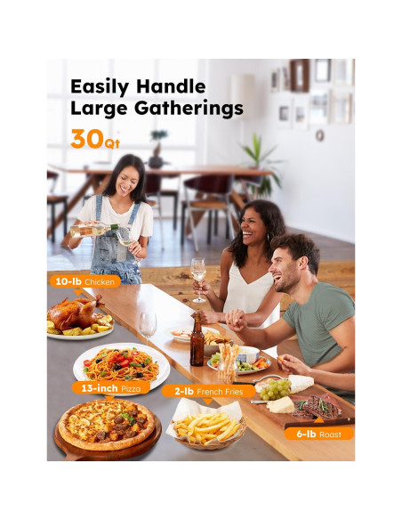 Horno Tostador Inteligente Nuwave Bravo Pro XL 30QT Acero Inoxidable