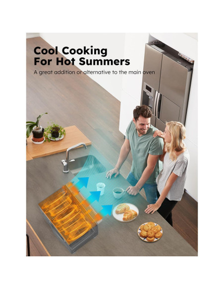 Horno Tostador Inteligente Nuwave Bravo Pro XL 30QT Acero Inoxidable