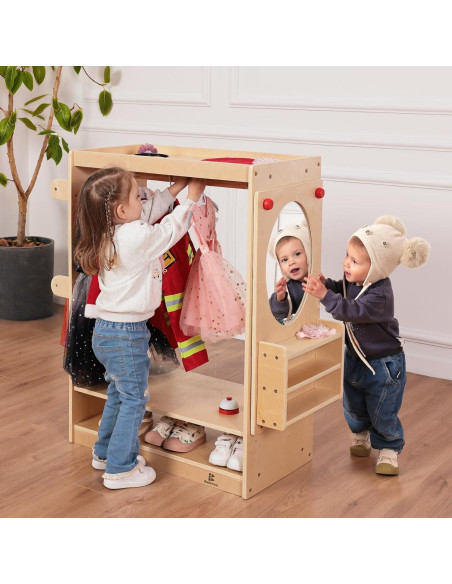 Centro de Vestir Infantil Bolocon con Espejo y Organizador