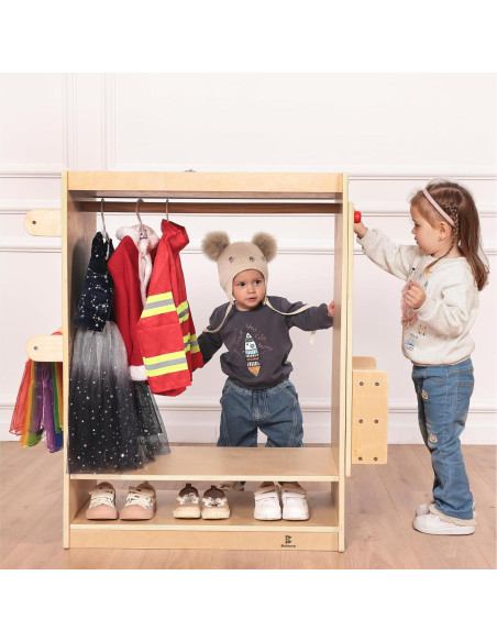 Centro de Vestir Infantil Bolocon con Espejo y Organizador