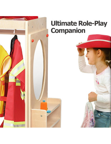 Centro de Vestir Infantil Bolocon con Espejo y Organizador