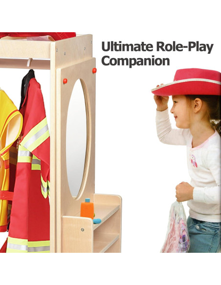 Centro de Vestir Infantil Bolocon con Espejo y Organizador