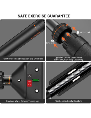 Barra de Dominadas Sportneer Ajustable 75-94 cm 200 kg