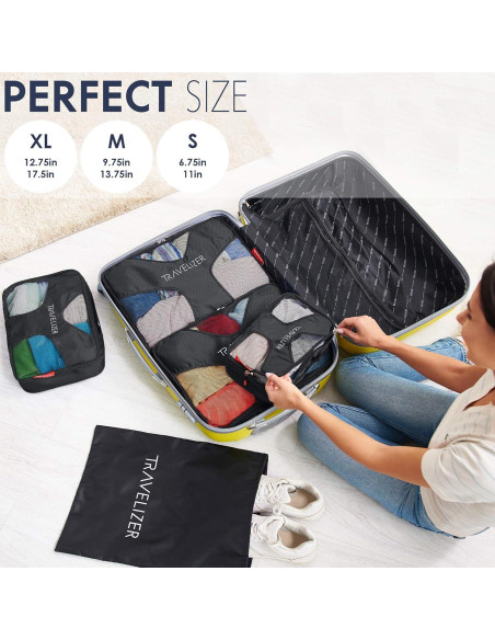 Cubos de Empaque para Viaje Travelizer 5 Pcs Organizador