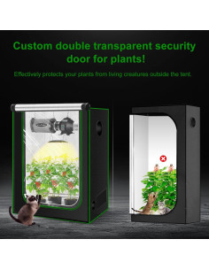 Tienda de Cultivo Interior MELONFARM 121.9x60.9x152.4cm Doble Capa 2