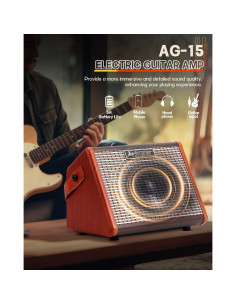 Amplificador Eléctrico Portátil Leo Jaymz AG-15 15W Bluetooth 2