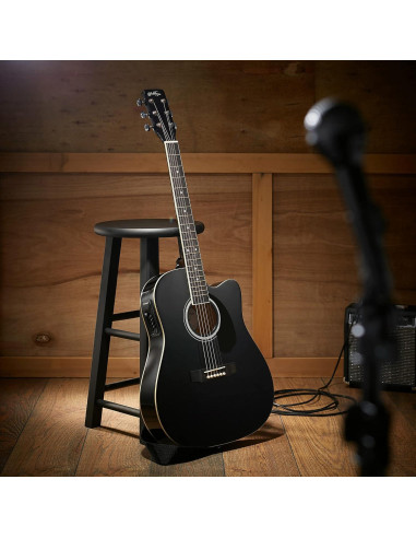 Guitarra Acústica-Eléctrica Ashthorpe 41" Negro con Ecualizador