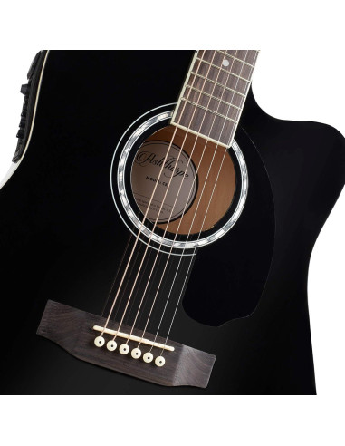 Guitarra Acústica-Eléctrica Ashthorpe 41" Negro con Ecualizador
