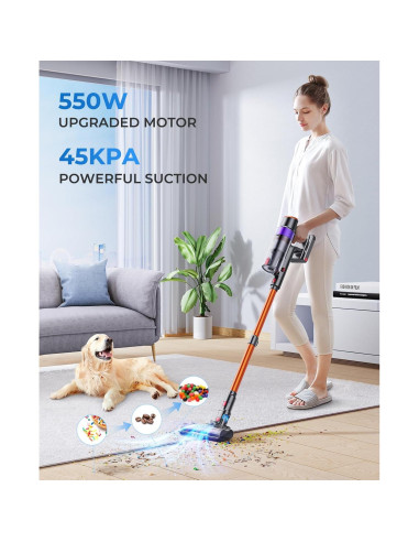 Aspiradora Inalámbrica Fieety DSV103 550W 1.5L 60 Minutos