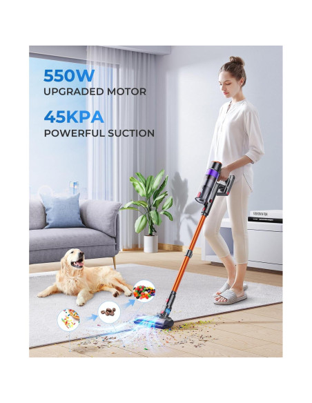 Aspiradora Inalámbrica Fieety DSV103 550W 1.5L 60 Minutos