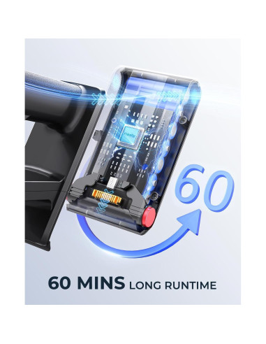 Aspiradora Inalámbrica Fieety DSV103 550W 1.5L 60 Minutos