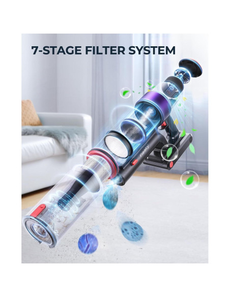 Aspiradora Inalámbrica Fieety DSV103 550W 1.5L 60 Minutos