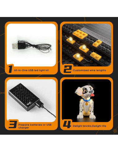 Kit de Iluminación LED Lightailing para Lego 101 Dálmatas Cachorro