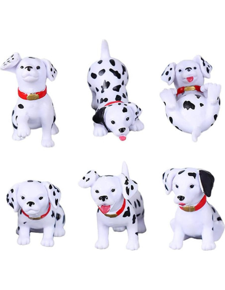 6 Figuras de Perro en Miniatura DOYIFUN para Pasteles y Jardín
