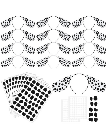 42 Accesorios de Perro Dálmata Diadema y Pegatinas DIY