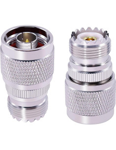 Adaptador Coaxial N Macho a UHF Hembra CNARIO 2 Piezas 2