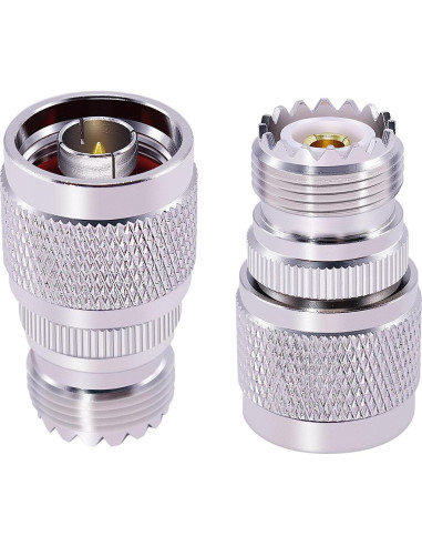 Adaptador Coaxial N Macho a UHF Hembra CNARIO 2 Piezas