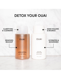 Champú y Acondicionador OUAI para Cabello Fino - 2 Unidades 2
