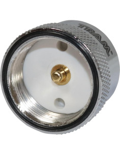 Adaptador de Antena Móvil Tram 1296 NMO a UHF Hembra Plata 2