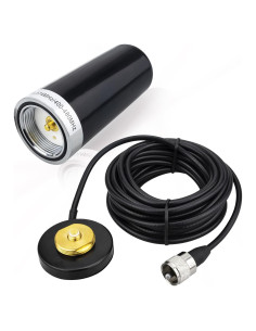 Antena VHF UHF Doble Banda 3.5" PL259 Base Magnética