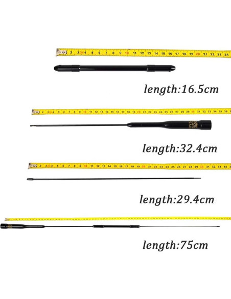 Antena Móvil Doble Banda UAYESOK AZ507RB 75cm 144/430MHz PL259