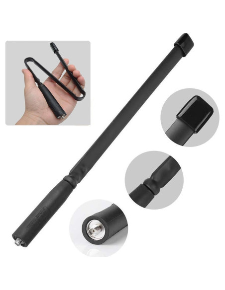 Antena BAOFENG VHF/UHF 47.6 cm 144/430MHz Alta Ganancia