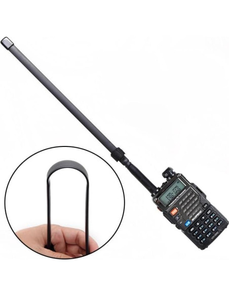 Antena BAOFENG VHF/UHF 47.6 cm 144/430MHz Alta Ganancia