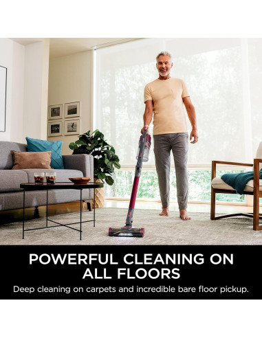 Aspiradora Inalámbrica Shark IZ163H Pet Plus con Filtro HEPA